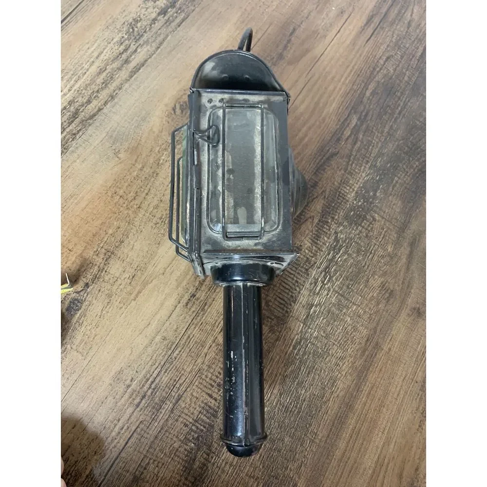 Antique? VVGC Dutafil‎ Patent Railway/Carriage Candle Lantern- Red Lens